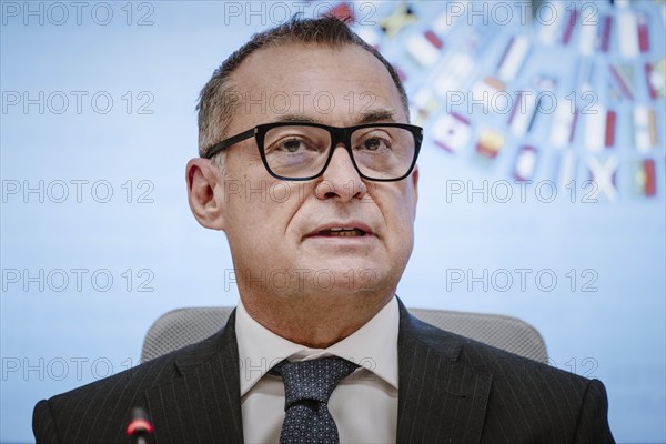President of the Federal Bank, Dr Joachim Nagel, photographed during the joint press conference