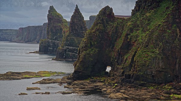 Europe, Scotland, Great Britain, England, landscape, Duncansby Stacks, rock needles, north coast