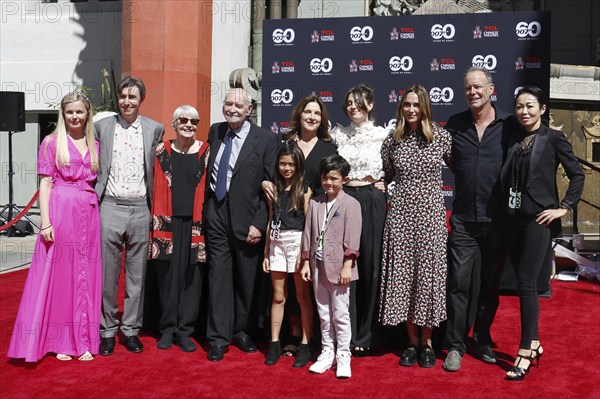 James Bond 60th anniversary celebration. Producers Michael G. Wilson and Barbara Broccoli place