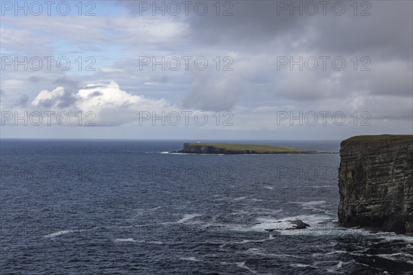 Cliff, at the back of the Brough of Birsay, Mainland Orkney, Scotland, Great Britain