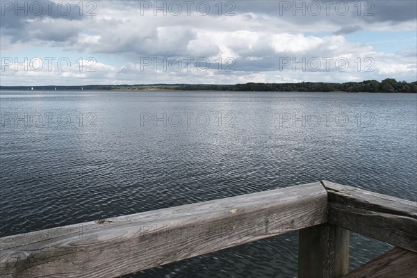 View over the Scharmützelsee, Wendisch-Rietz, Brandenburg, Germany, Europe