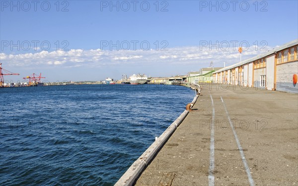 Victoria Quay in the Inner Harbour on the mouth of the Swan River, Fremantle, WA, Australia,