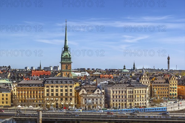 View of Gamla Stan from the Sodermalm island in Stockholm, Sweden, Europe