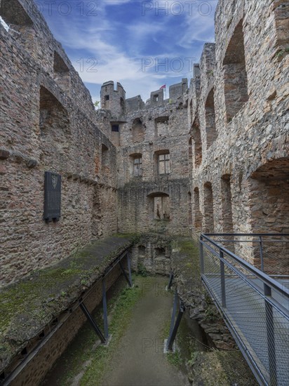 Auerbach Castle on the Bergstrasse, castle ruins, Bensheim, Hesse, Germany, Europe