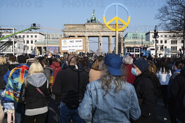 20.03.2022, Berlin, Germany, Europe, Peace rally and benefit concert for Ukraine under the motto,