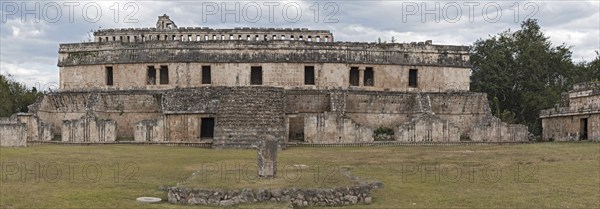 The ruins of the ancient Mayan city of Kabah, Yucatan, Mexico, Central America