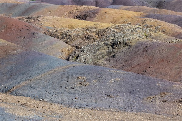 Seven Coloured Earth, 7th coloured earth, Minerals, Geopark, Terres des couleurs, Chamarel, Indian