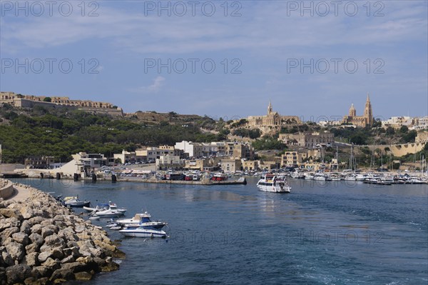 Arriving to Gozo by ferry, Mgarr, Malta, Europe