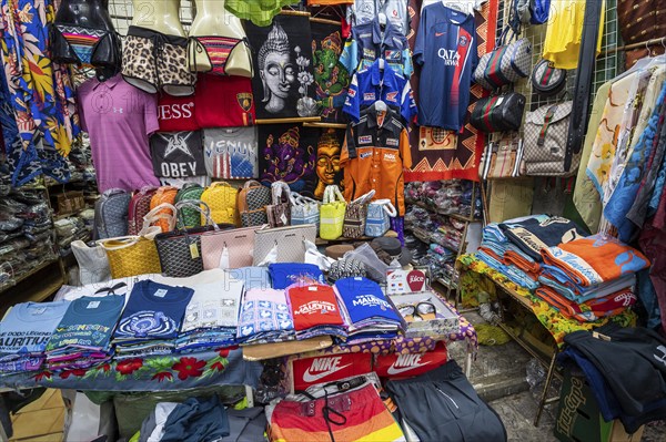 Souvenir stand, old town, Port Louis, Indian Ocean, island, Mauritius, Africa