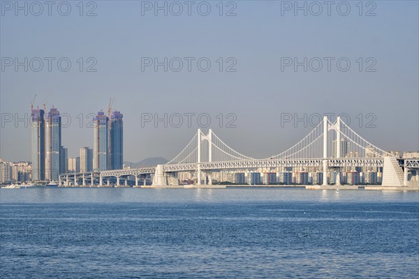 Gwangan Bridge in Busan, South Korea, Asia