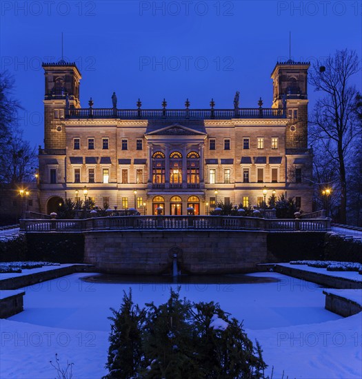 Albrechtsberg Castle in Winter