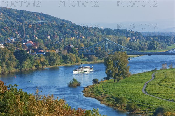 View of the Elbe valley