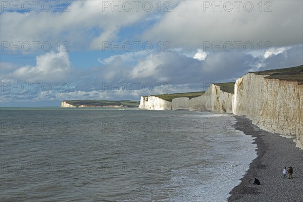White Cliffs, Seven Sisters, Birling Gap, East Sussex, England, Great Britain