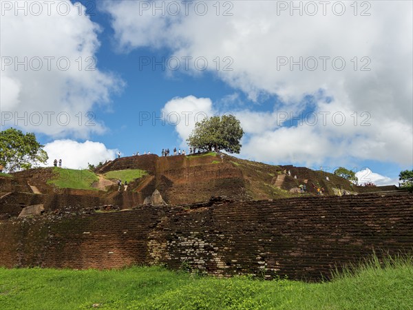 Ancient fortress on Sigiriya Rock, Sri Lanka, Asia