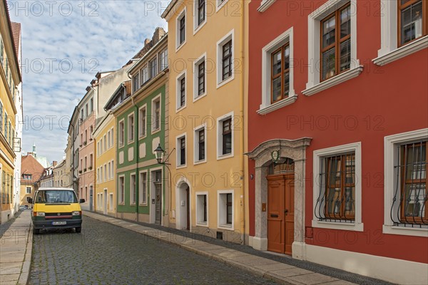 Baroque houses in Kränzelstrasse, Görlitz, Goerlitz, Germany, Europe