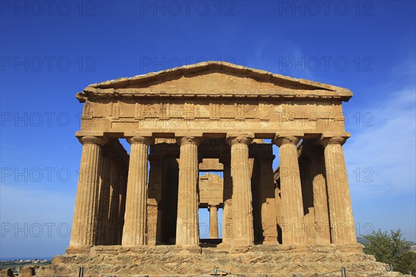 In the Parco Valle dei Templi di Agrigento, Unesco World Heritage Site, remains of the ancient city