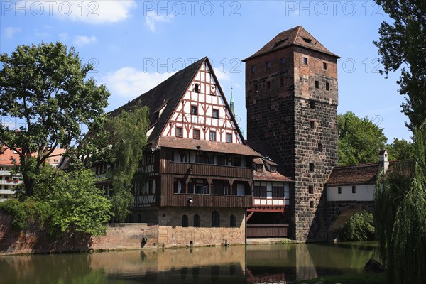 Weinstadel and water tower, the Weinstadel is the largest half-timbered building in Germany, 48