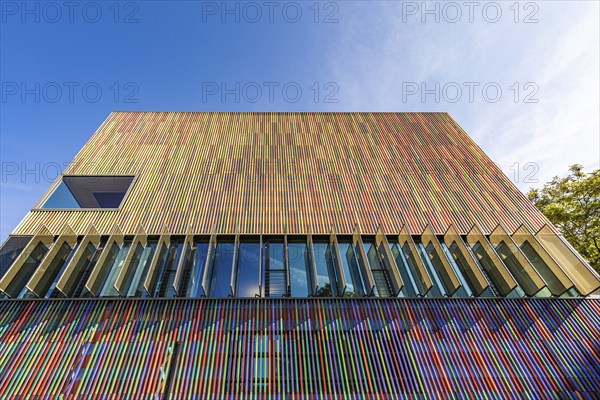 Facade of the Museum Brandhorst in the Kunstareal Munich, art museum, Munich, Bavaria, Germany,
