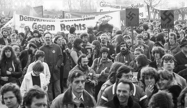 The party congress of the National Democratic Party of Germany (NPD) triggered protests against