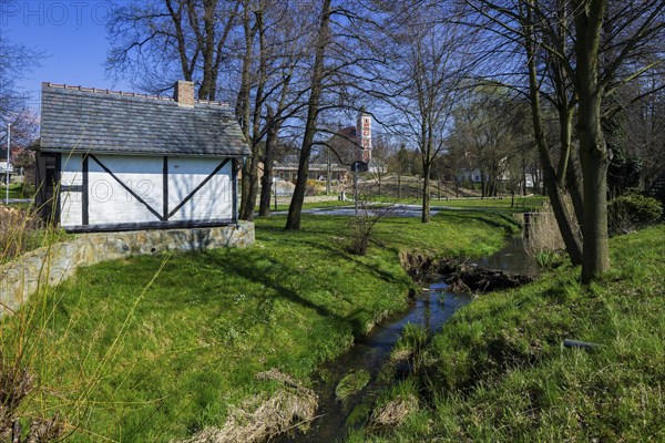 Village view of Nebelschütz in Lusatia