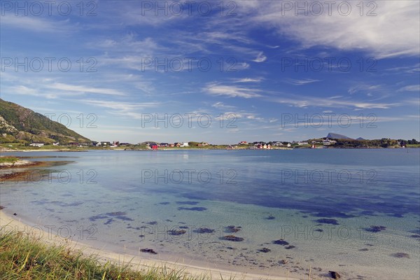 Crystal clear bays and sandy beaches on Sommarøy, summer, holiday, Troms og Finnmark, Norway,