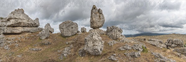Strangely shaped rocks in the chaos of Nimes le Vieux in the Cevennes National Park.