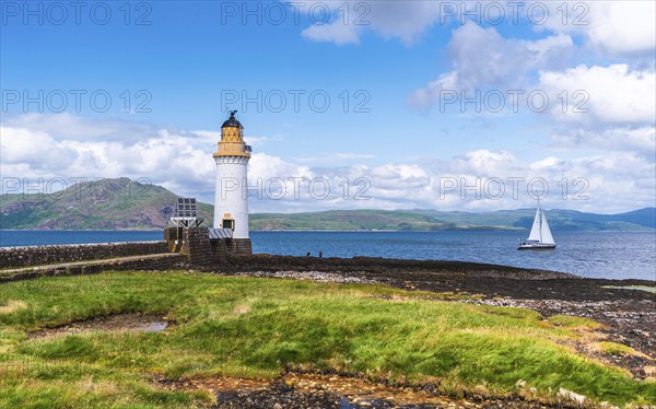 Rubha nan Gall, Tobermory Lighthouse, Tobermory, Isle of Mull, Scotland, UK