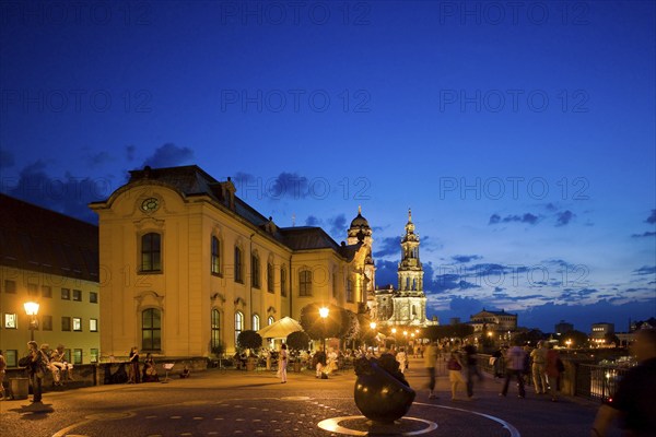 Brühl's Terrace is an architectural ensemble and a tourist attraction in Dresden. The Brühl's