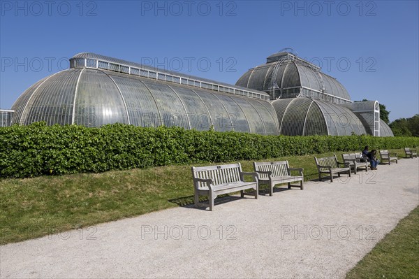 Palm House, oldest Victorian greenhouse in the world, Royal Botanic Gardens, Kew, London, England,
