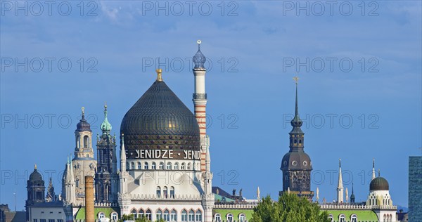 Yenidze with Dresden Old Town