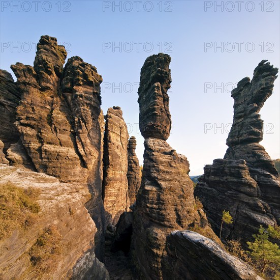 Hercules Columns in the Biela Valley in Saxon Switzerland