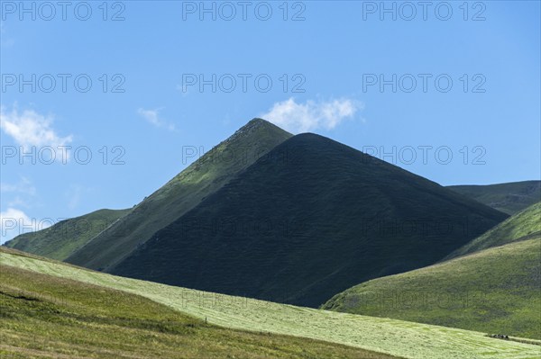 The Monts Dore. Regional park of the Auvergne volcanoes. The Puy de Monne and in the background the