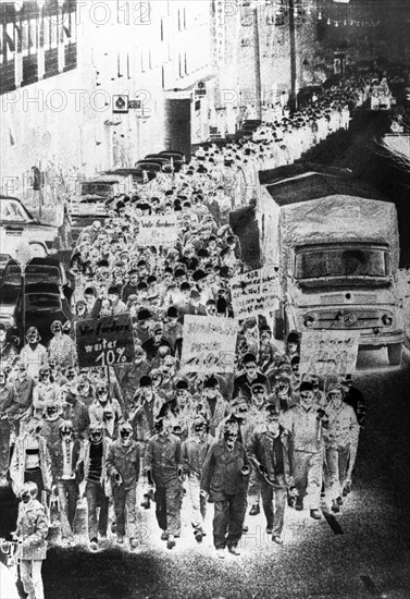 Pictures from the Ruhr area. The alienation is intentional. Made on 8.10.1974 in Dortmund.