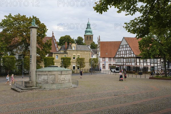 Paulinenquelle am Salzhof, Bad Salzuflen, North Rhine-Westphalia, Germany, Europe