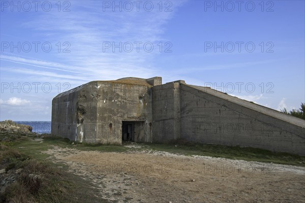 Special Construction (SK) searchlight bunker at the Cap de La Hague, Cotentin peninsula, Lower