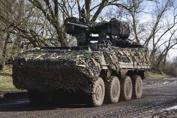 A Pandur wheeled armoured vehicle of the Czech army, photographed as part of the military exercise