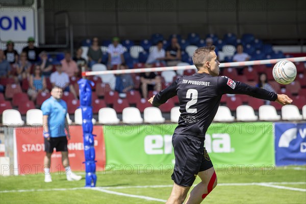 Fistball: TSV Pfungstadt against DSG UKJ Froschberg (IFA 2024 Fistball World Tour Finals Mannheim,