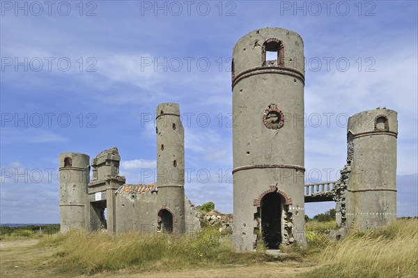 Ruins of the Manoir de Coecilian of the French poet Saint-Pol-Roux, Paul-Pierre Roux in