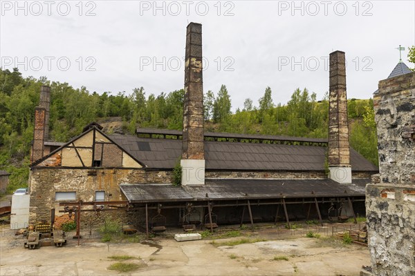 The more than 800-year-old Muldenhütten smelter site. The still existing, historical and