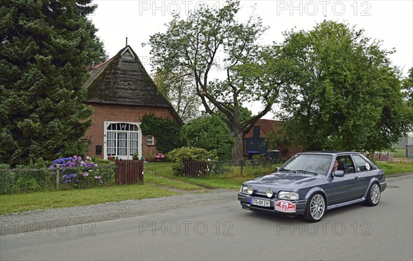 Europe, Germany, Lower Saxony, Lower Elbe Classics, classic car tour, Ford Escort RS Turbo, year of