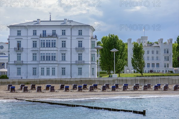 Exclusive hotels on the beach in Heiligendamm, Mecklenburg-Vorpommern, Germany, Europe