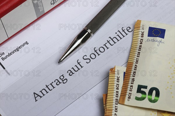 Symbol image Corona emergency aid