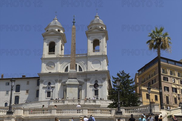 The church Santissima Trinita dei Monti, Santa Trinita dei Monti or Santissima Trinita al Monte