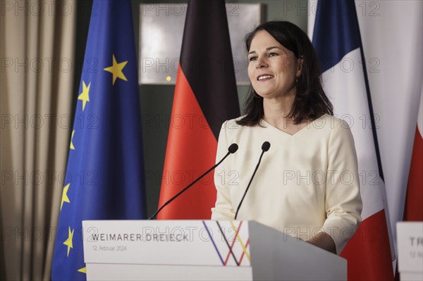 Annalena Bärbock (Alliance 90/The Greens), Federal Foreign Minister, Stephane Sejourne (not
