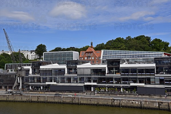 Europe, Germany, Hanseatic City of Hamburg, Elbe, harbour, Dockland jetty, Elbe, modern