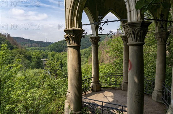 The Diederich postmark above the Wupper, near Remscheid, Bergisches Land, North Rhine-Westphalia,