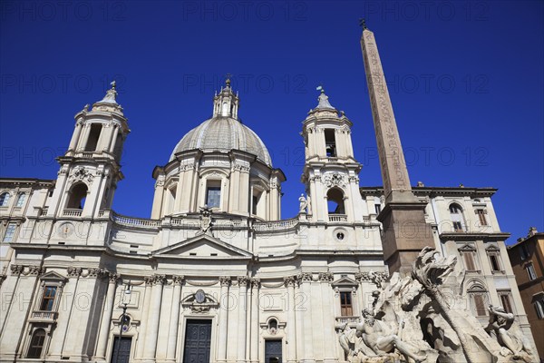 Fountain of the Four Rivers, Fontana dei Quattro Fiumi, Church of Sant'Agnese in Agone
