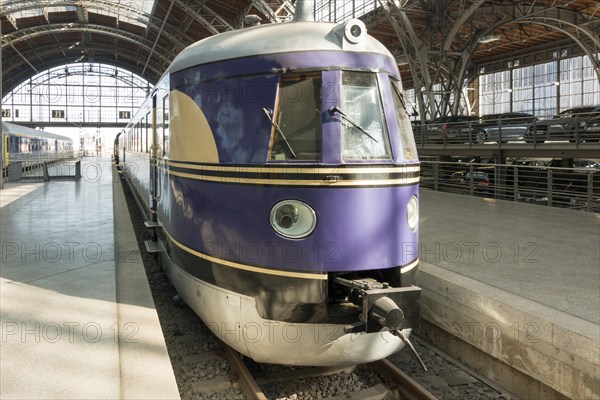 Historical train DRG Class SVT 137 of the Deutsche Reichsbahn, Leipzig, Saxony, Germany, Europe