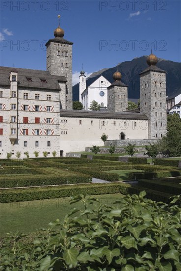 Stockalper Castle in Brig, Valais, Switzerland, Europe