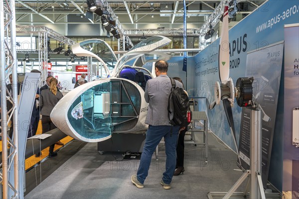 First day at the Hannover Messe 2022, industrial trade fair, after a 2-year corona break, prototype